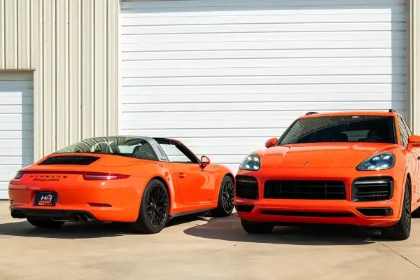 Hbi orange porsche 911 cayenne 2 at HBi Auto